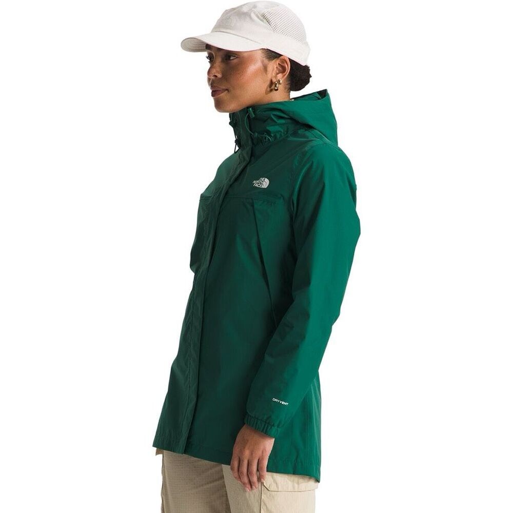 The North Face Hooded Antora Rain Full Zip Parka Deep Nori Green XS - Picture 4 of 7